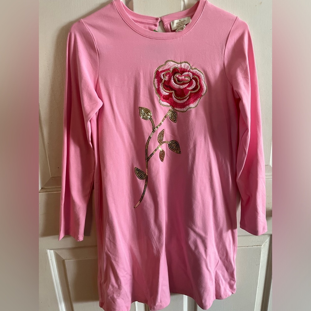 Girl’s Kate Spade Parisian pink rose dress